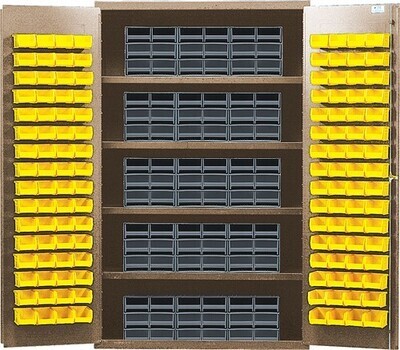 QSC-BG-QIC64 Beige interlocking drawer storage cabinet
