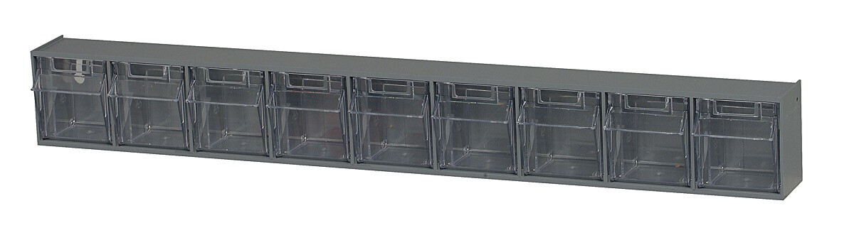 QTB309 - 9 cup Tip-Out bin, Colour: Grey