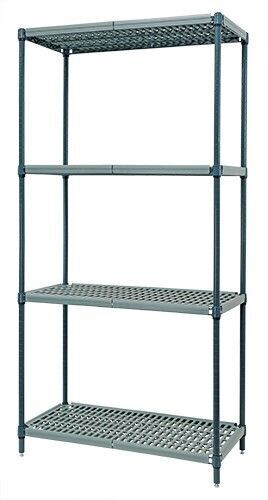 Wire 4 Shelf 63"H Kit Polymer Mat Unit