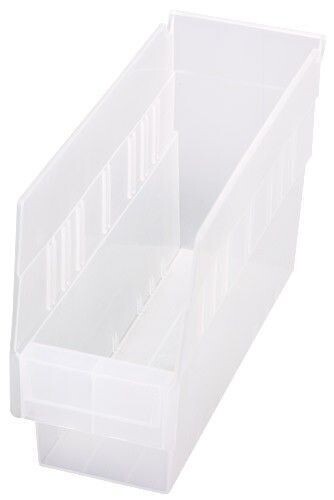 QSBCL 6&#39;&#39; high Shelf Clear-View shelf bins, Size: QSB201CL - 11.6&quot;x4.1&quot;x6&quot;
