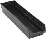 QSB106 - 23.6x6.6x4&quot; Shelf bin, Colour: Black