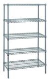 Wire 5 Shelf 86&quot;H Starter Kit Grey