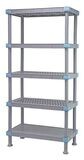 MILLENIA Vented/Solid shelving unit w/5-18x42&quot; Shelves