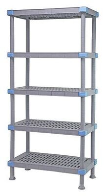 MILLENIA Vented shelving unit w/5-18x60&quot; Shelves