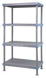 MILLENIA Solid shelving unit w/4-24x60&quot; Shelves