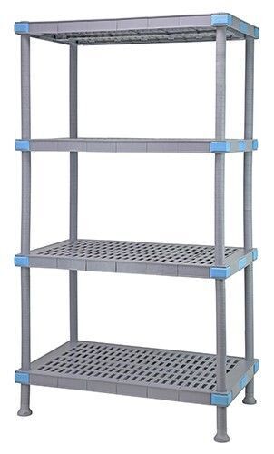 MILLENIA Vented shelving unit w/4-21x42&quot; Shelves, Size: 21 X 42 X 50