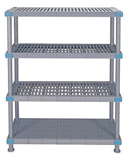 MILLENIA Vented/Solid shelving unit w/4-18x36&quot; Shelves