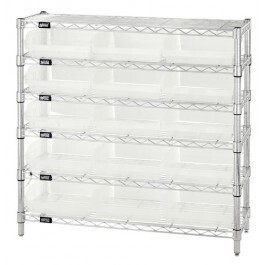 WR5-39-1236-209 - Wire shelving with bins