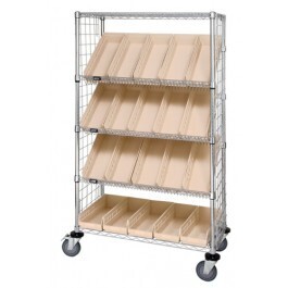 WRCSL5-63-2448EP-106 Enclosed Sloped wire cart