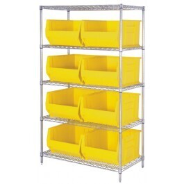 WR5-975 - Wire shelving w/QUS975 bins