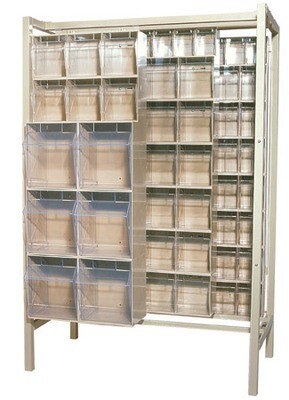 QS-BIG-303304-28 - Tip-Out bin sliding display