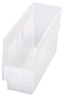 QSBCL 6&#39;&#39; high Shelf Clear-View shelf bins