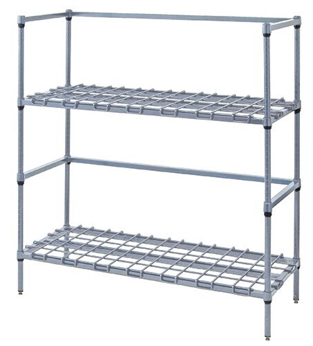 Beverage & Tank containers 2 tier Dunnage shelf Grey