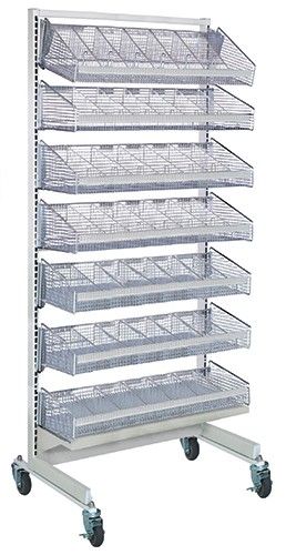 WS-SS48-7S Mobile PARtition Wall Basket kit