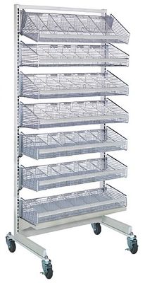 WS-SS48-7S Mobile PARtition Wall Basket kit