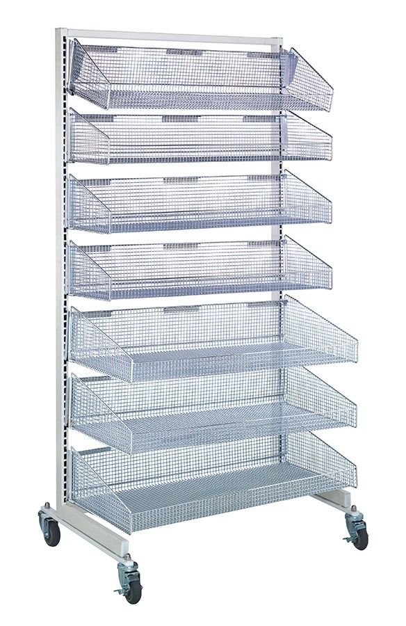 WS-SS48-3S3L 6-Tier PARtition wall Basket unit