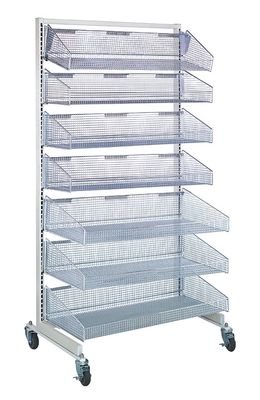 WS-SS48-3S3L 6-Tier PARtition wall Basket unit
