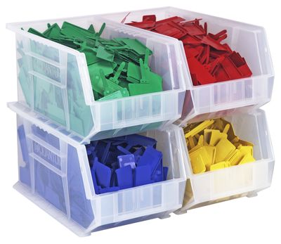 Clear Ultra stack and hang bins
