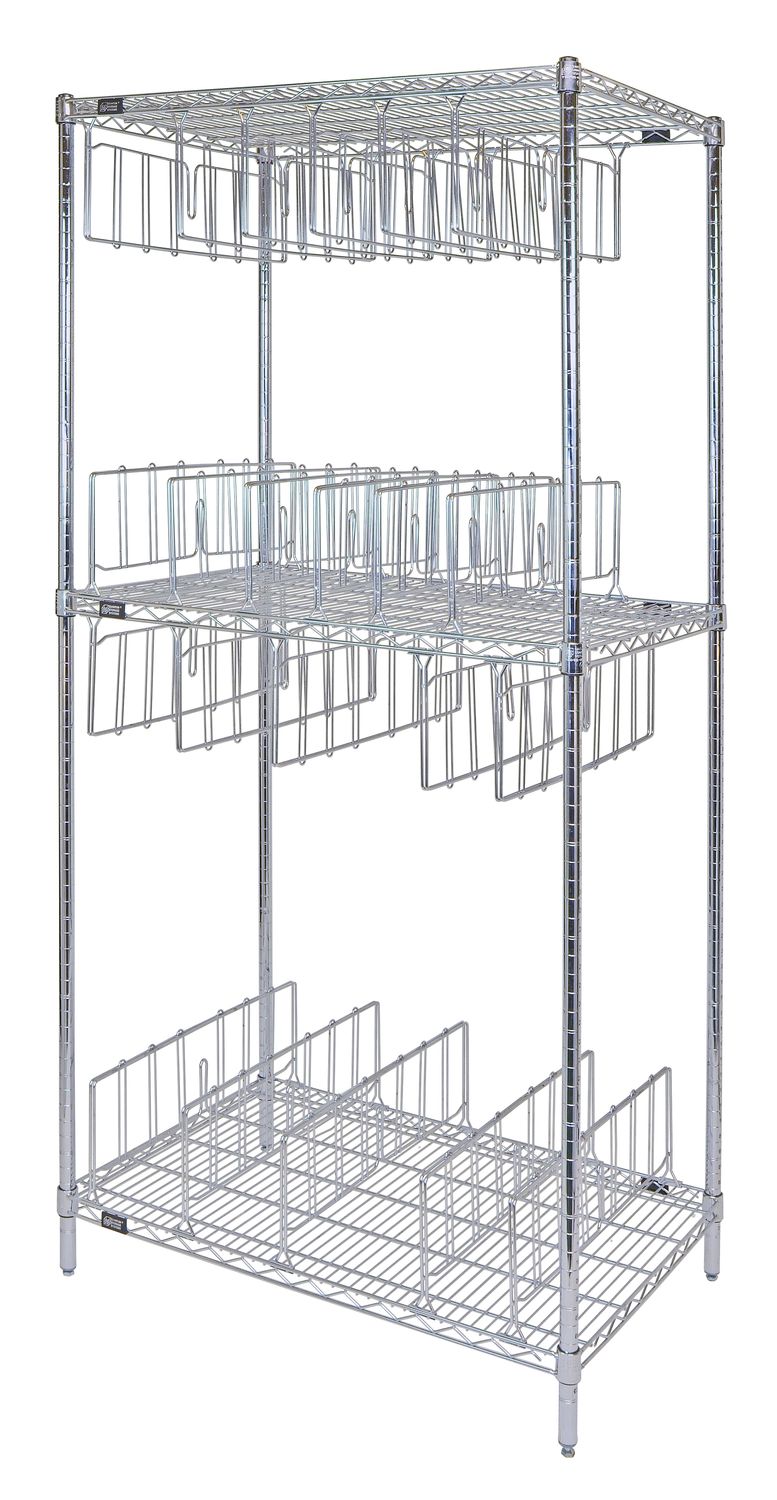 WR74-2436C-22D - Stencil Storage Rack w/22 dividers
