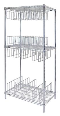 WR74-2436C-22D - Stencil Storage Rack w/22 dividers