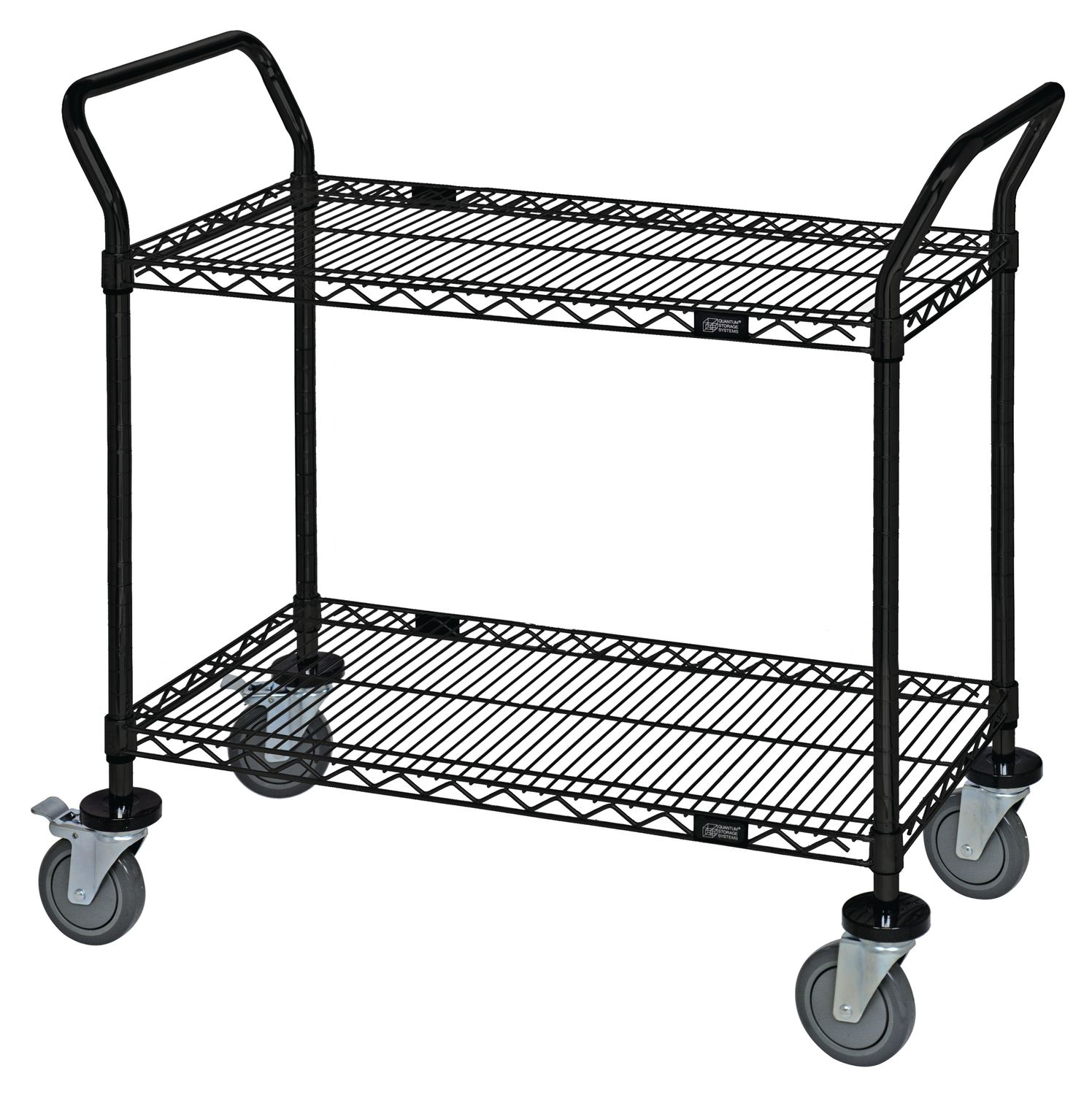 Utility Cart - 2 Black Epoxy Wire Shelves