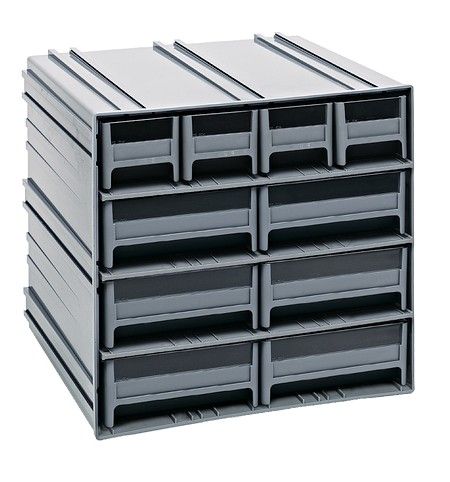 QIC-4163 - 10 drawer interlocking cabinet, Colour: Grey