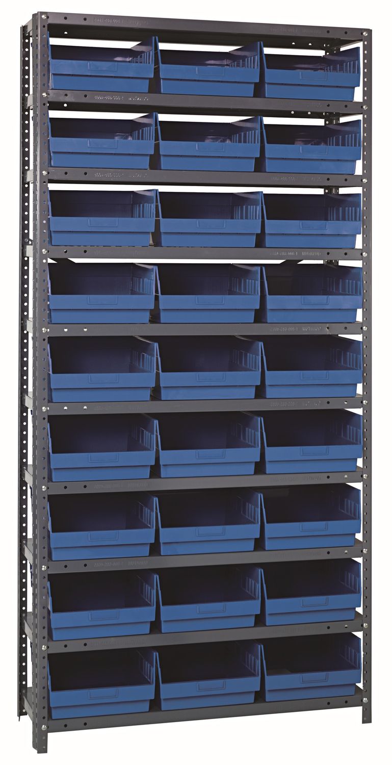 1875-210 - 18x36x75&quot; shelving w/QSB210, Colour: Blue