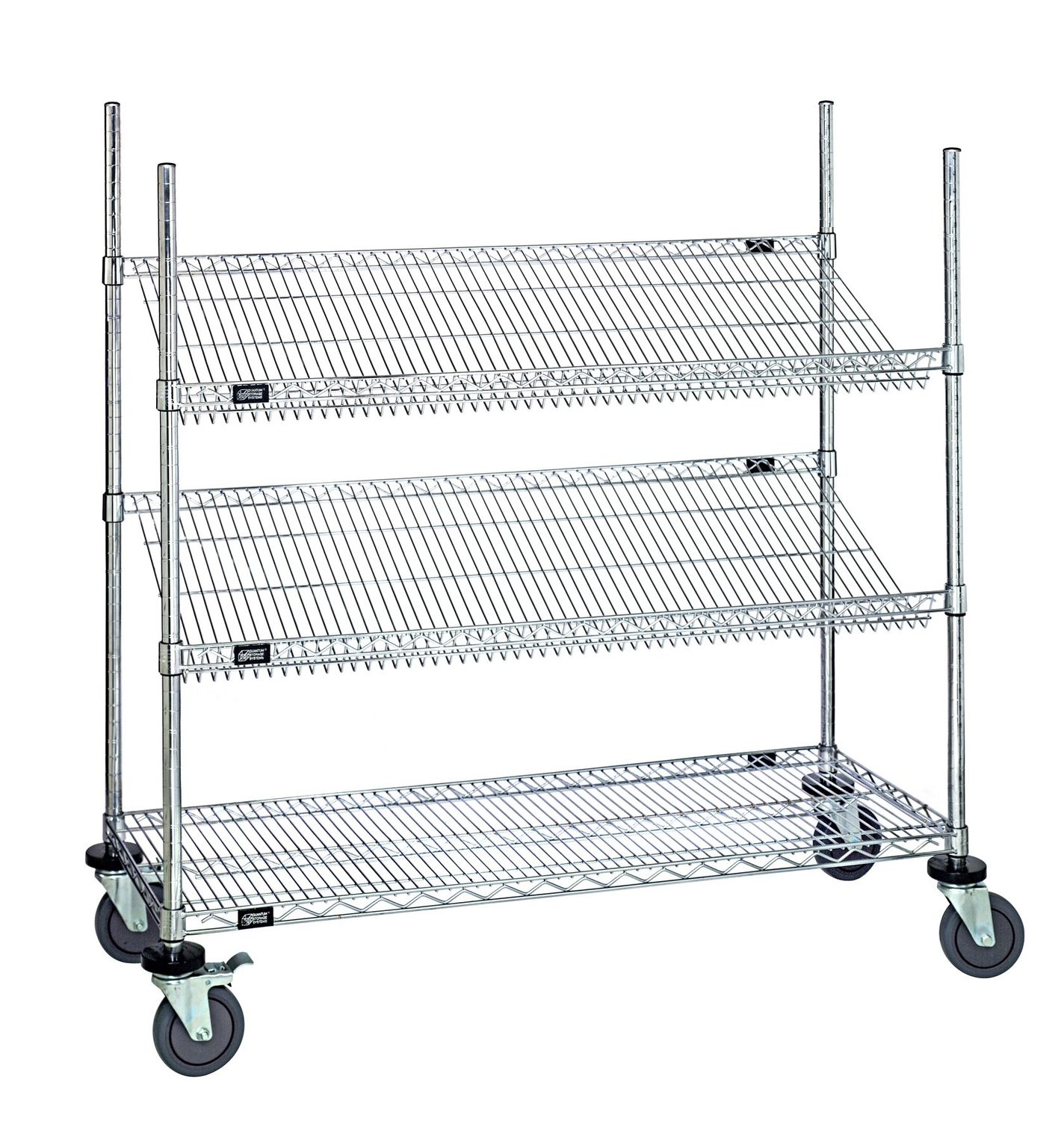 WRC-1848-3SL Slanted shelf cart