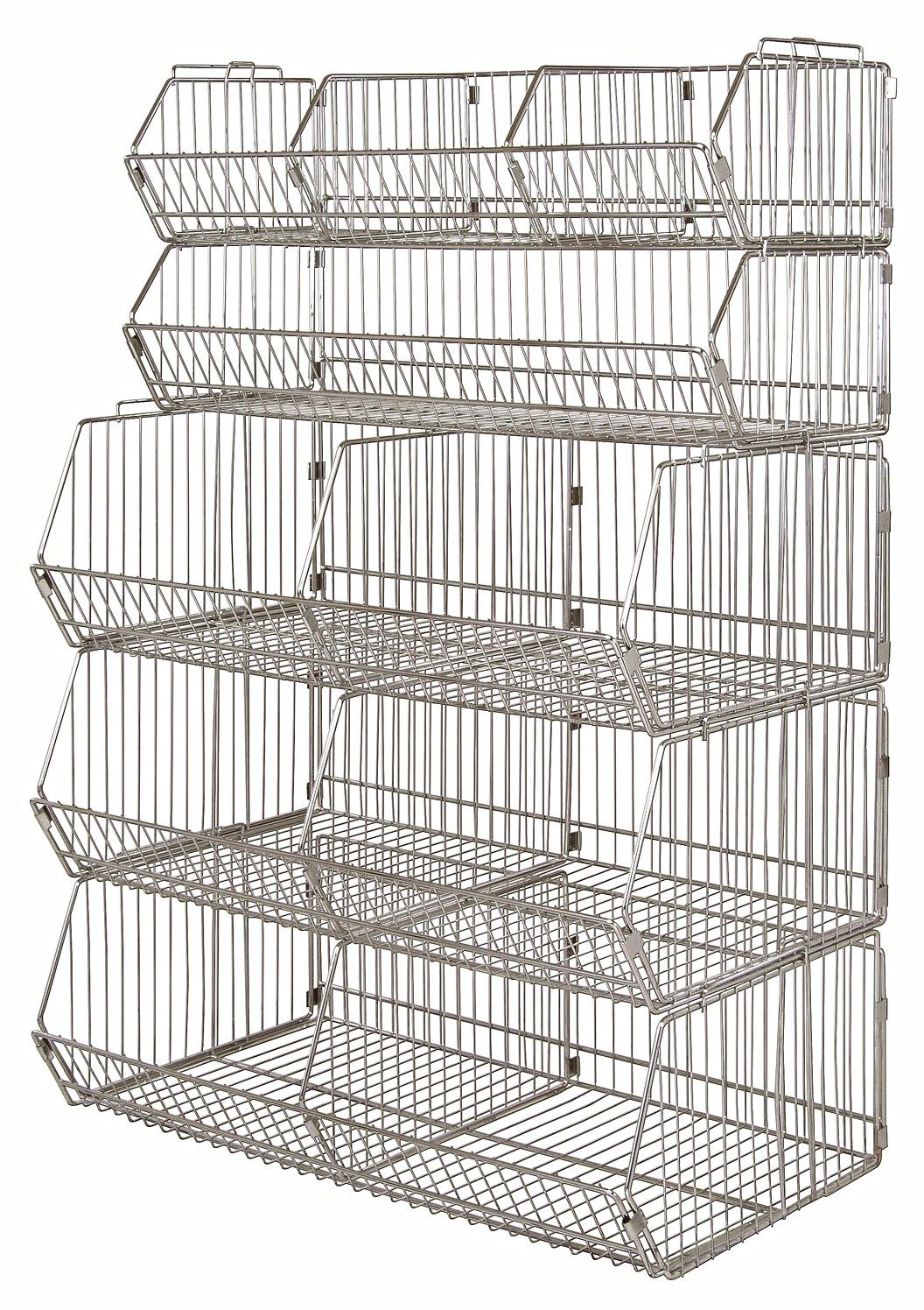 Stacking 5 Wire Basket Kit, Part Number: WR5-36MSBA