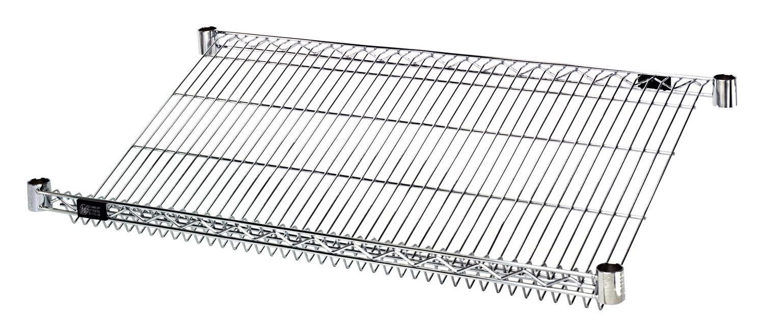 Wire Shelf Sloped Chrome
