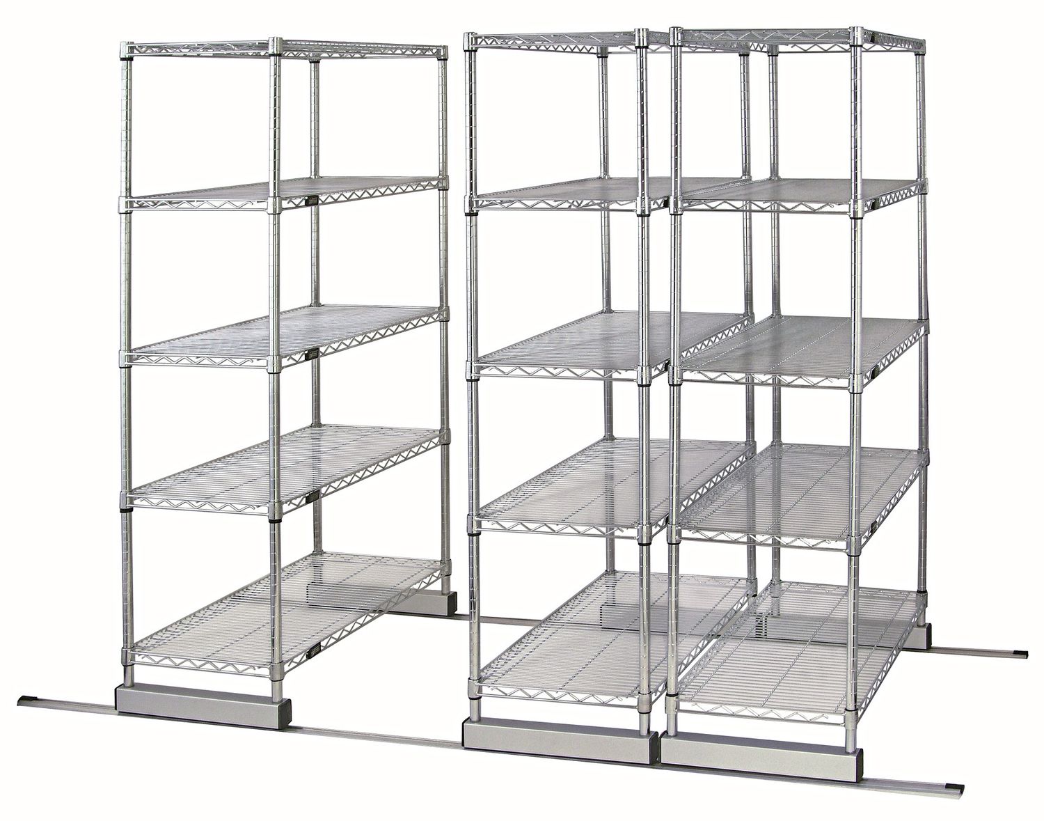 V-TRACK for wire shelving