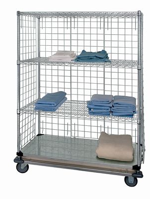 Wire Cart Dolly Base With Enclosure Panels