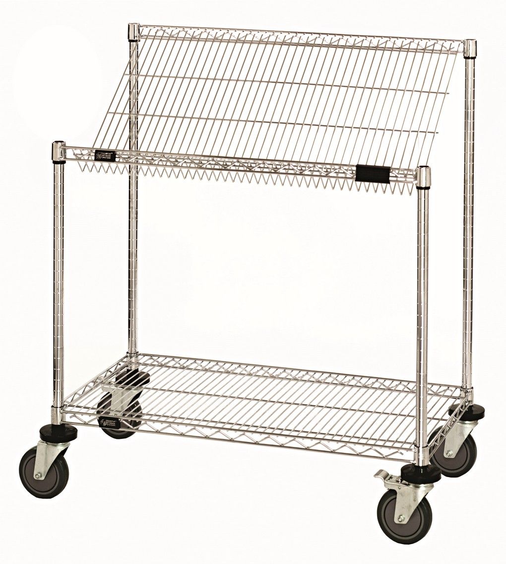 Wire Mobile Workstation Cart