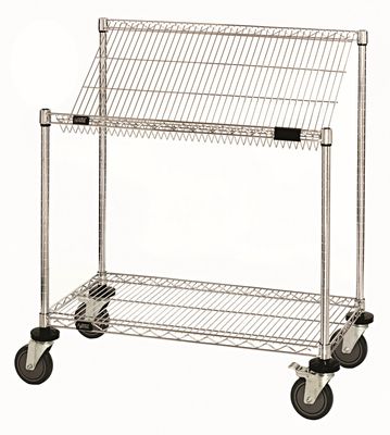 Wire Mobile Workstation Cart