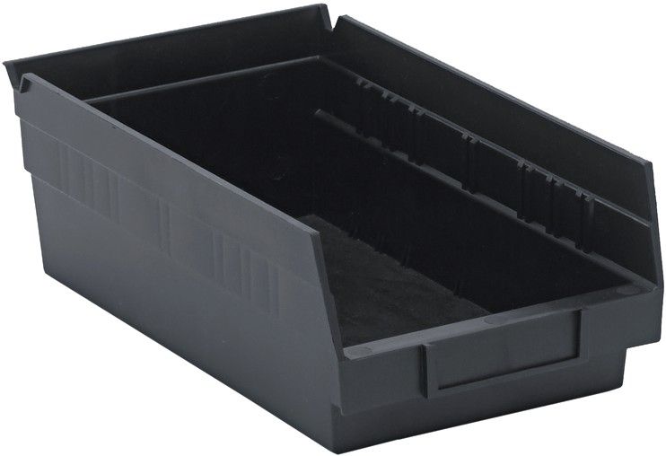 QSB102 - 11.6&quot;x6.6&quot;x4&quot; Shelf bin, Colour: Black