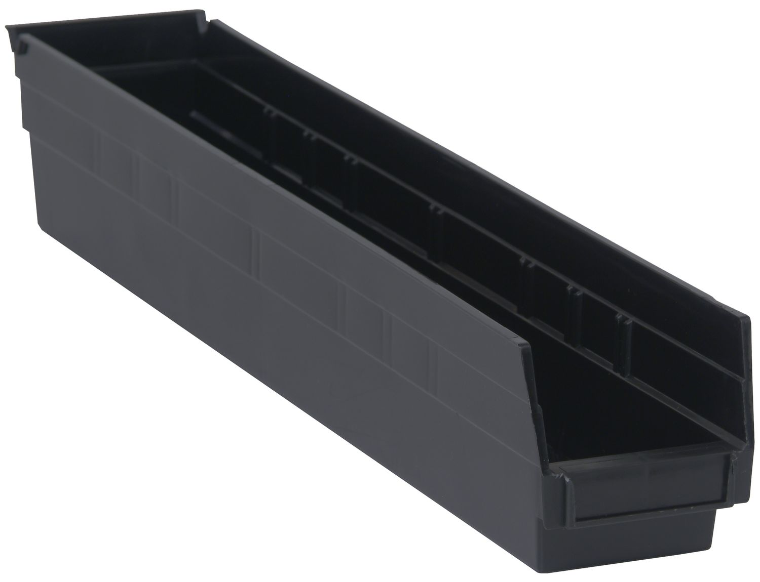 QSB105 - 23.6&quot;x4.1&quot;x4&quot; Shelf bin, Colour: Black