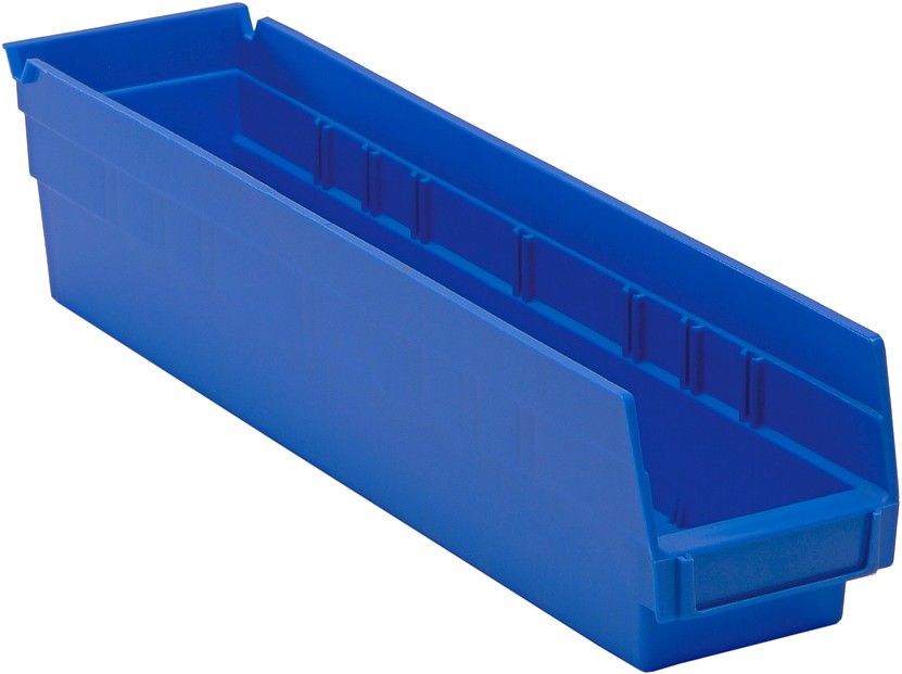 QSB103  - 17.9&quot;x4.1&quot;x4&quot; Shelf bin, Colour: Blue
