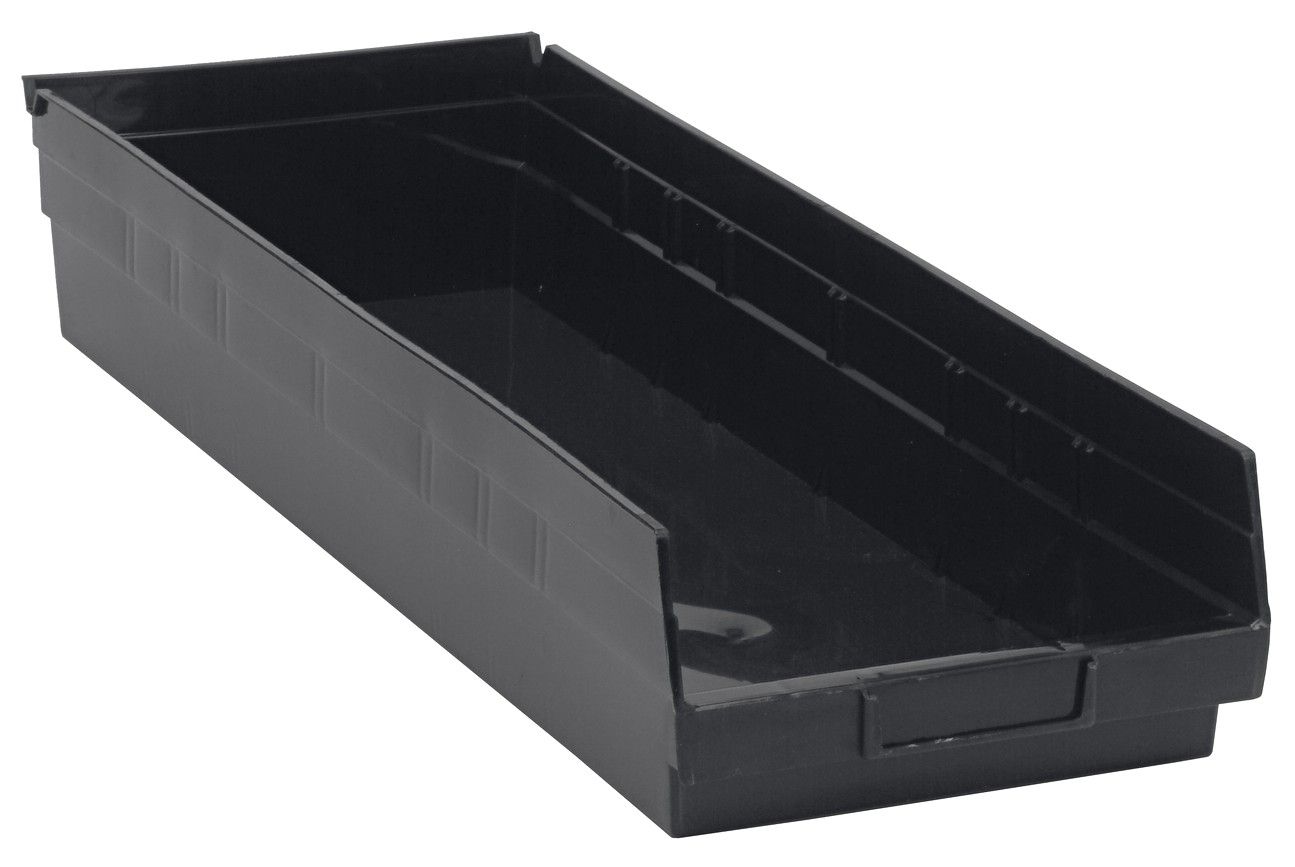 QSB114 - 23.6&quot;x8.4&quot;x4&quot; Shelf bin, Colour: Black