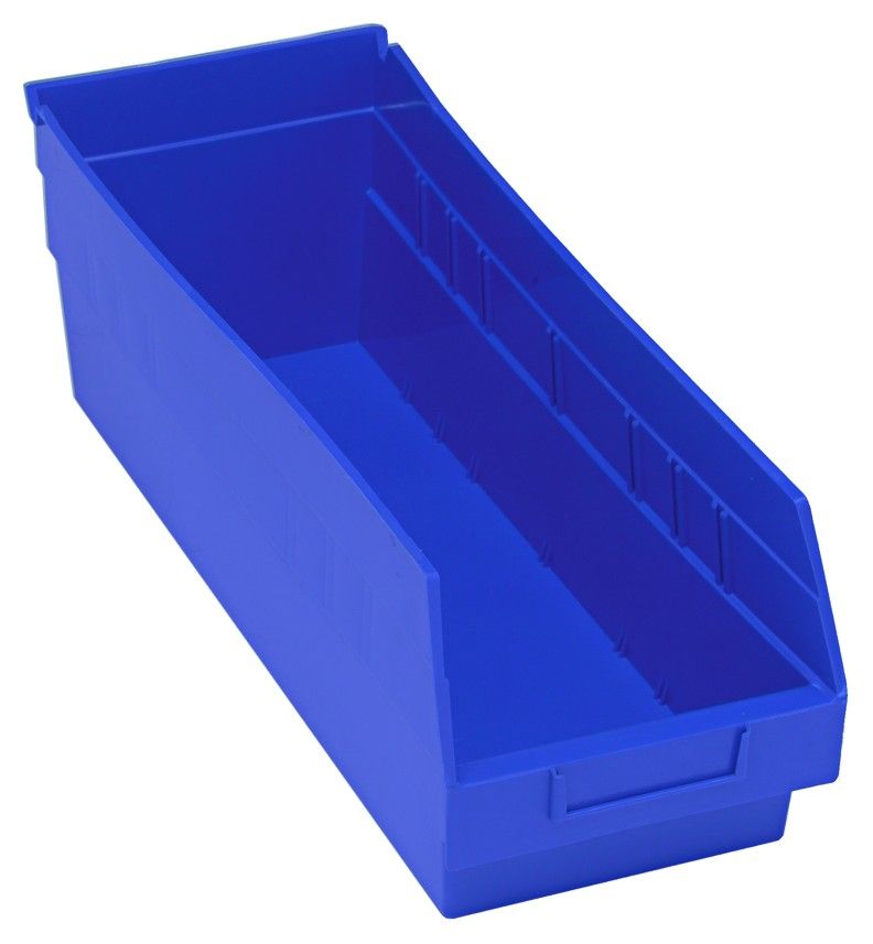 QSB204  - 17.9&quot;x6.6&quot;x6&quot; Shelf bin, Colour: Blue