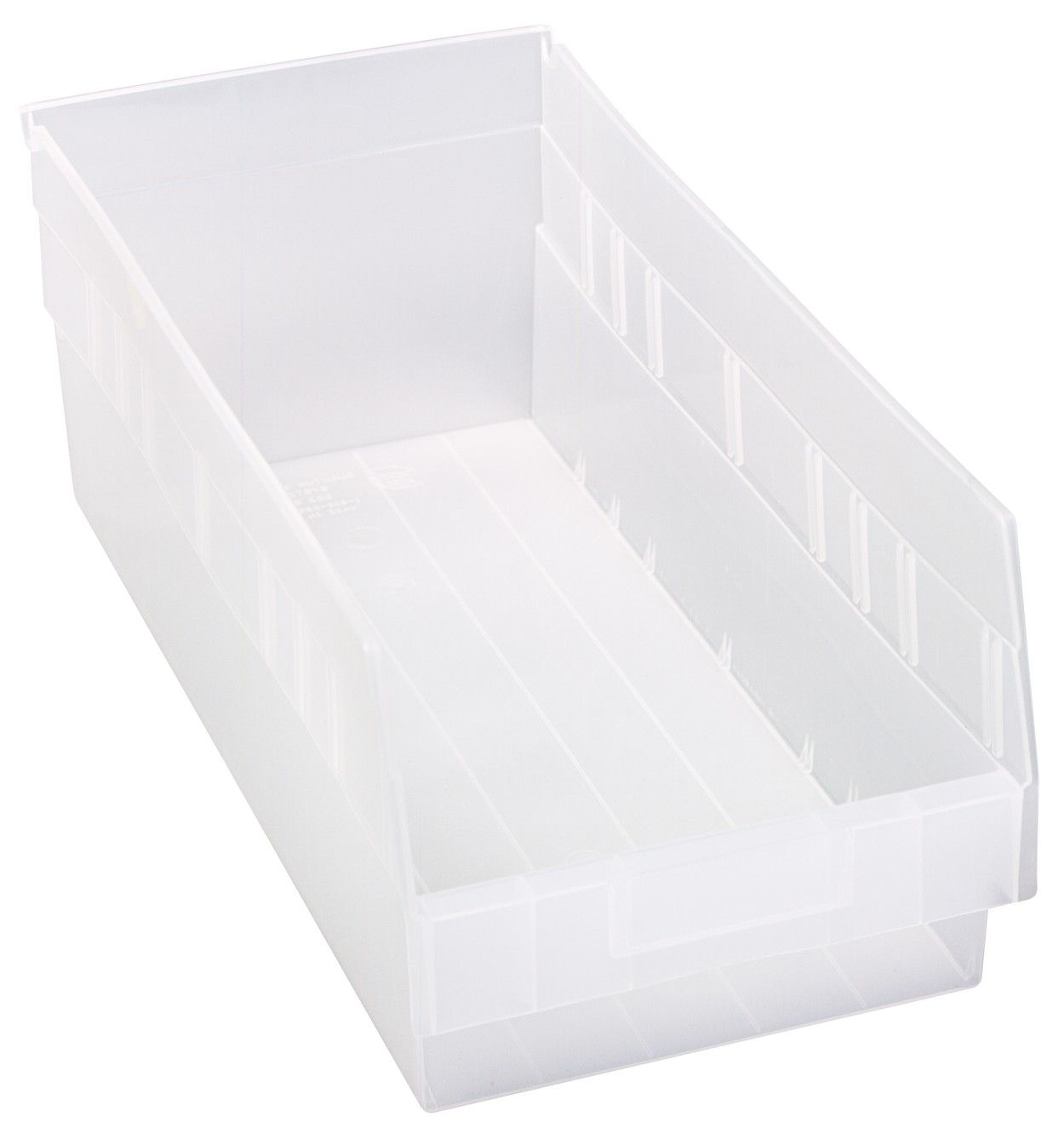 QSB208  - 17.9"x8.4"x6" Shelf bin, Colour: Clear