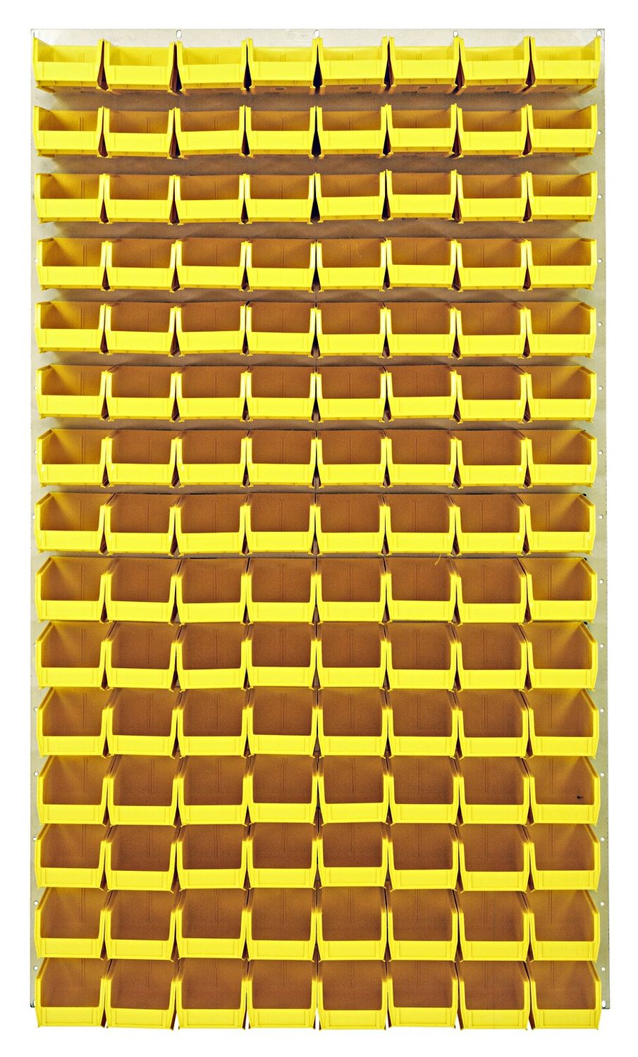 QLP-3661HC-220-120 - 36x61&quot; Louvered panel  Ivory w/QUS220 bins, Colour: Yellow