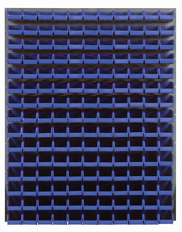 QLP-4861-220-165 - 48x61&quot; Louvered panel  w/QUS220 bins, Colour: Blue