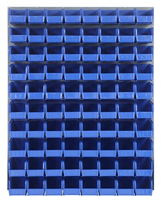 QLP-4861-230-80 - 48x61&quot; Louvered panel  w/QUS230 bins