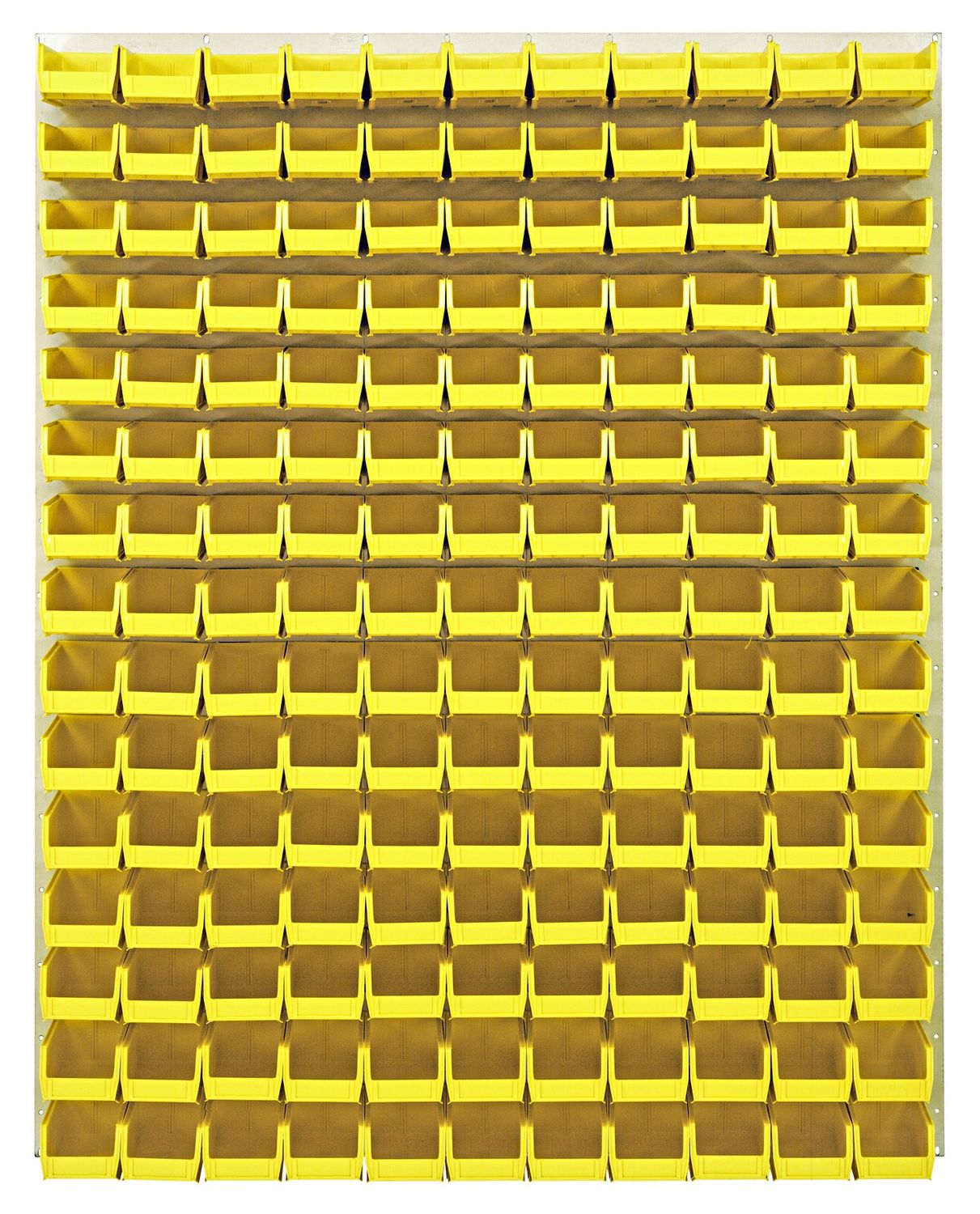 QLP-4861HC-220-165 - 48x61&quot; Louvered panel  Ivory w/QUS220 bins, Colour: Yellow