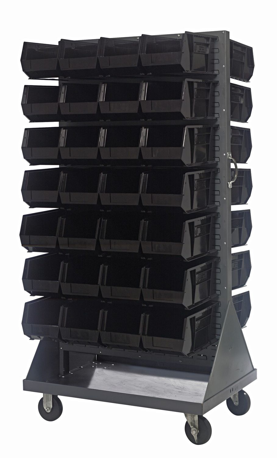 QMD-36H-240 Louvered panel cart w/QUS240, Colour: Black
