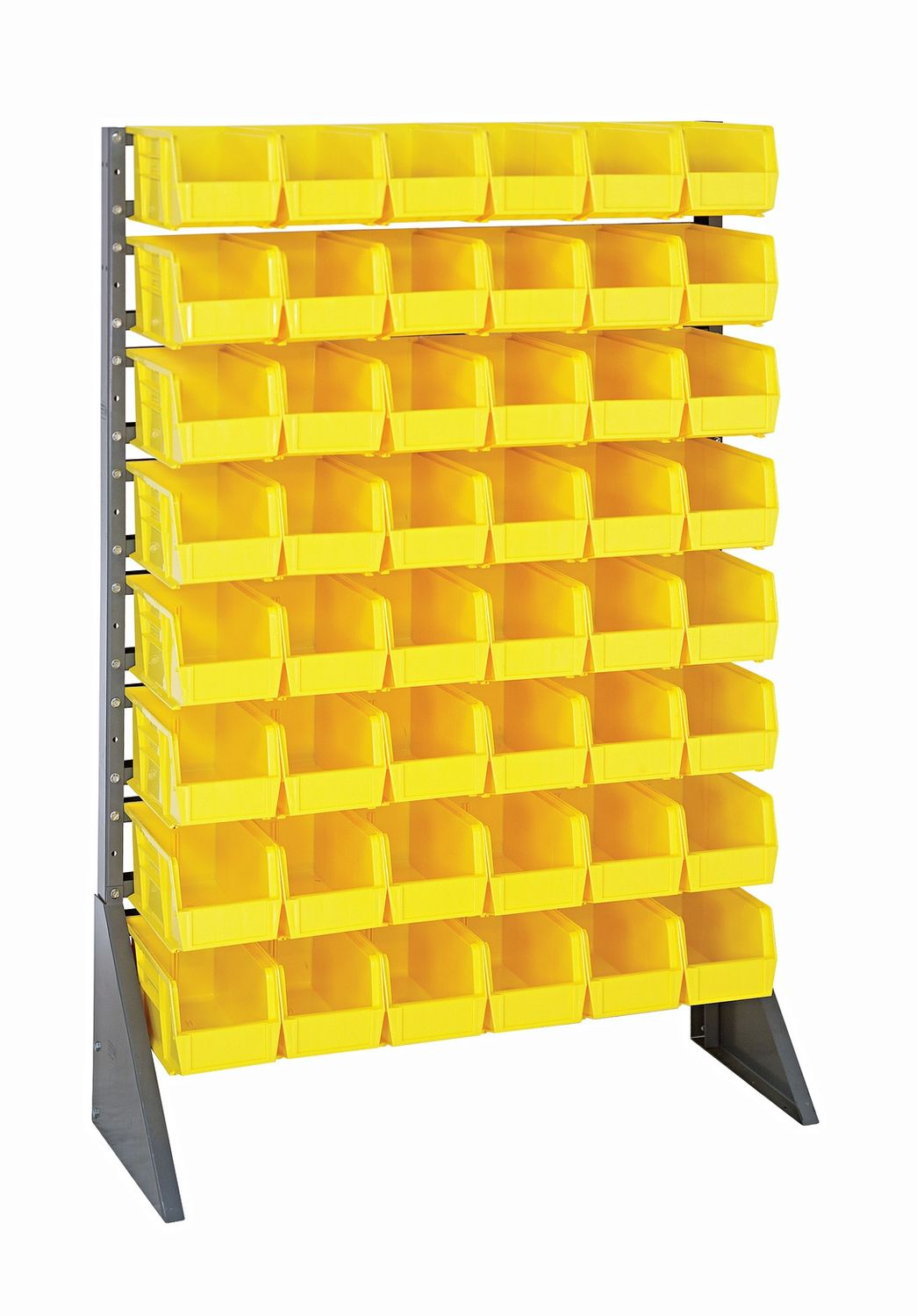 QRU-16S-230-48 - Hanging Rail Unit W/48 QUS Bins, Colour: Yellow