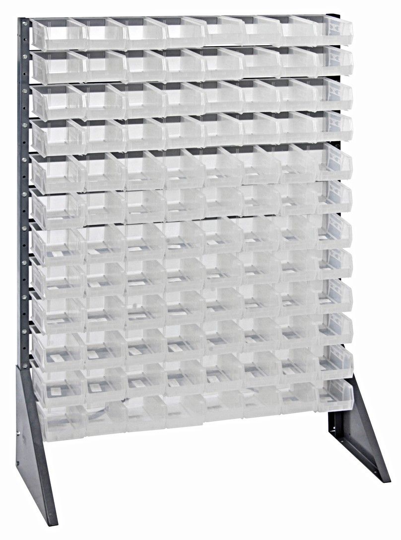 QRU-12S-220-96 - Rail unit w/QUS220 bins, Colour: Clear