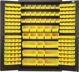 QSC-48  48&quot; 14ga Steel Cabinet w/bins, Colour: Yellow