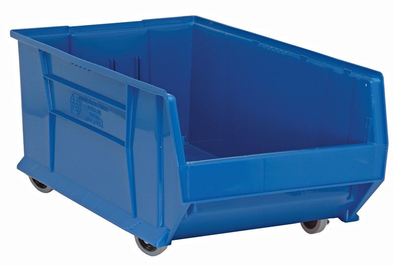 QUS985MOB  29.9x18.3x12&quot; mobile bin, Colour: Blue