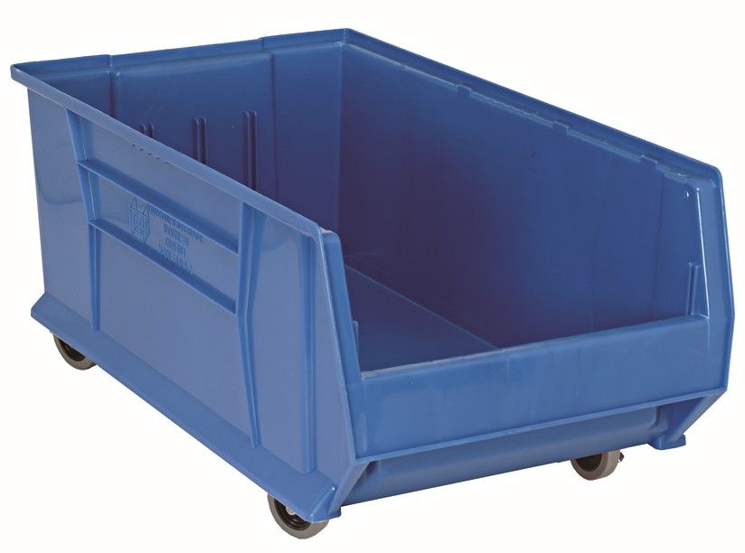 QUS984MOB  29.9x16.5x11&quot; mobile bin, Colour: Blue